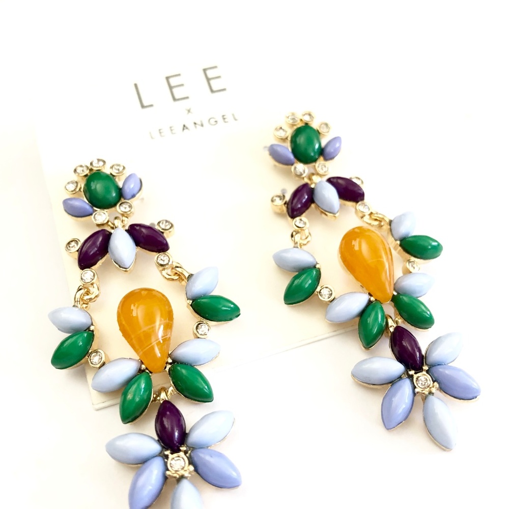 Nordstrom Lee by Lee Angel Cabochon Gem Drop Earrings NWT 98